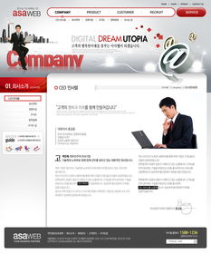韓國商業(yè)公司網站PSD源文件的設計要點與流程